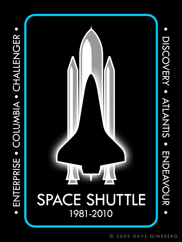 Space Shuttle Program Patch Concept 3 by Dave Ginsberg