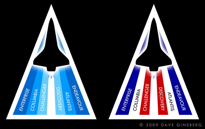 Space Shuttle Program Patch Concept 4 by Dave Ginsberg