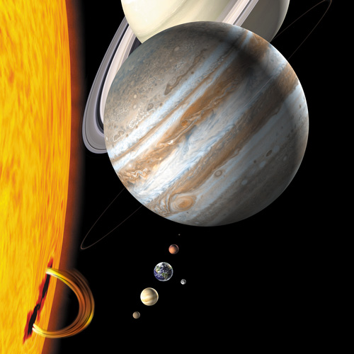 Thumbnail image: Solar System mural by Dave Ginsberg