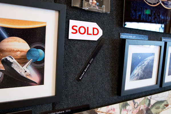 Dave's art display at Spacefest IX, 2018