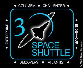 Space Shuttle Program patch contest entry by Dave Ginsberg, 2009