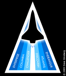Space Shuttle Program patch contest entry by Dave Ginsberg, 2009