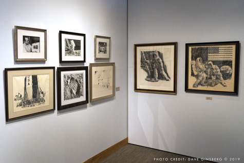 Paul Calle space art on display, 2019