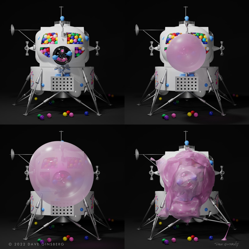 Bubble Blasted (4 Square)